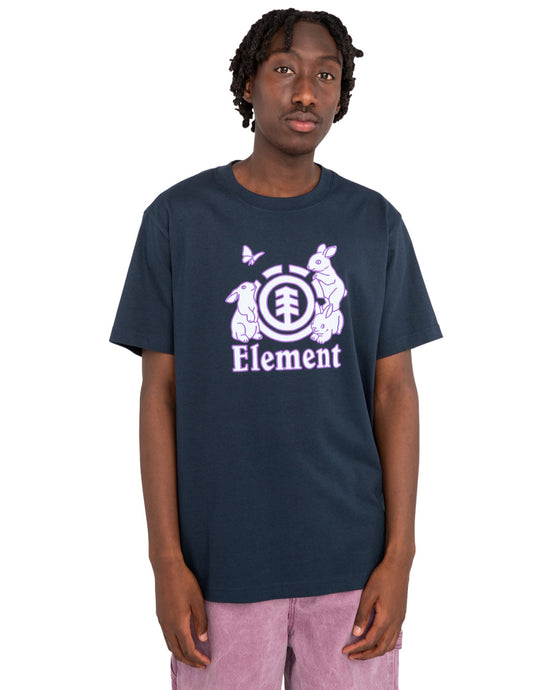Element Men's Fluffy Icon T-Shirt Eclipse Navy ELYZT00390-ECN