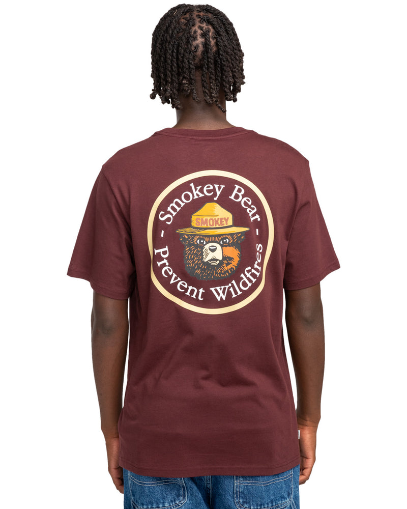 Load image into Gallery viewer, Element Men&#39;s Smokey Bear X Element Prevent T-shirt Decadent Chocolate ELYZT00418_RSQ0
