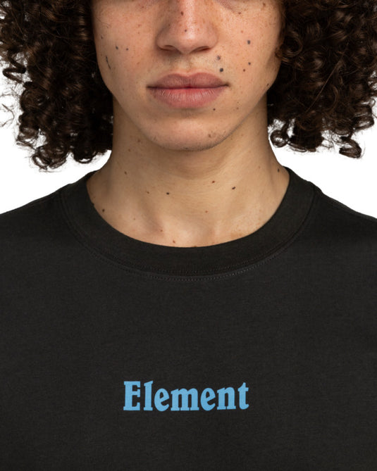 Element Men's No Rain Short Sleeve T-Shirt Off Black ELYZT00509-KTA0