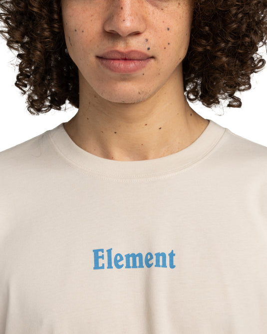 Element Men's No Rain Short Sleeve T-Shirt Oat Milk ELYZT00509-TEG0