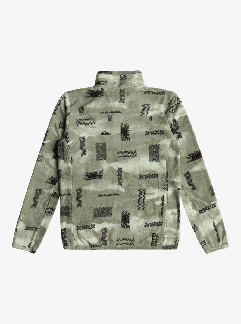 Load image into Gallery viewer, Quiksilver Kids&#39; Aker - Half-Zip Pullover Sweatshirt Shadow Checks Desert Sage EQBFT03902_GLF1
