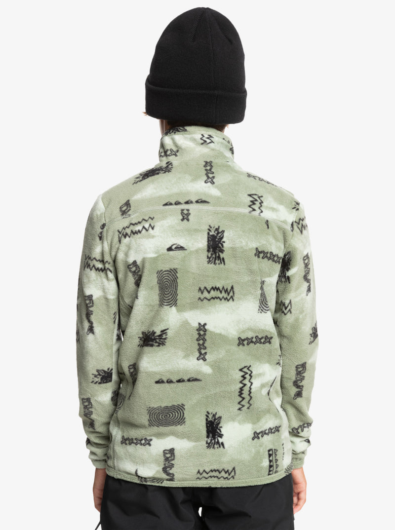 Load image into Gallery viewer, Quiksilver Kids&#39; Aker - Half-Zip Pullover Sweatshirt Shadow Checks Desert Sage EQBFT03902_GLF1
