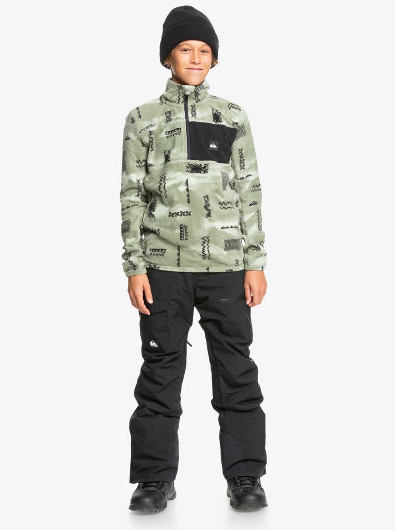 Load image into Gallery viewer, Quiksilver Kids&#39; Aker - Half-Zip Pullover Sweatshirt Shadow Checks Desert Sage EQBFT03902_GLF1
