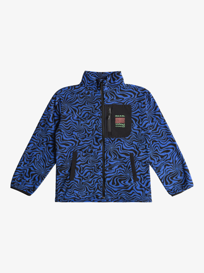 Load image into Gallery viewer, Quiksilver Kids&#39; Ice Fields Zip-Up Sweatshirt Ice Fields Nebulas Blue EQBFT03907-BQV6
