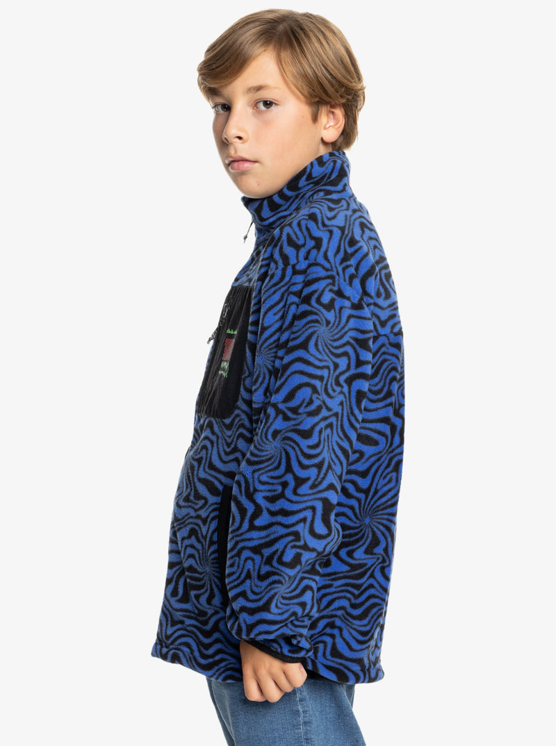 Load image into Gallery viewer, Quiksilver Kids&#39; Ice Fields Zip-Up Sweatshirt Ice Fields Nebulas Blue EQBFT03907-BQV6
