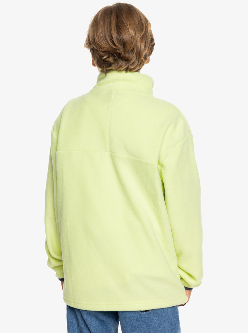 Load image into Gallery viewer, Quiksilver Kids&#39; Ice Fields Zip-Up Sweatshirt Shadow Lime EQBFT03907-GCQ0
