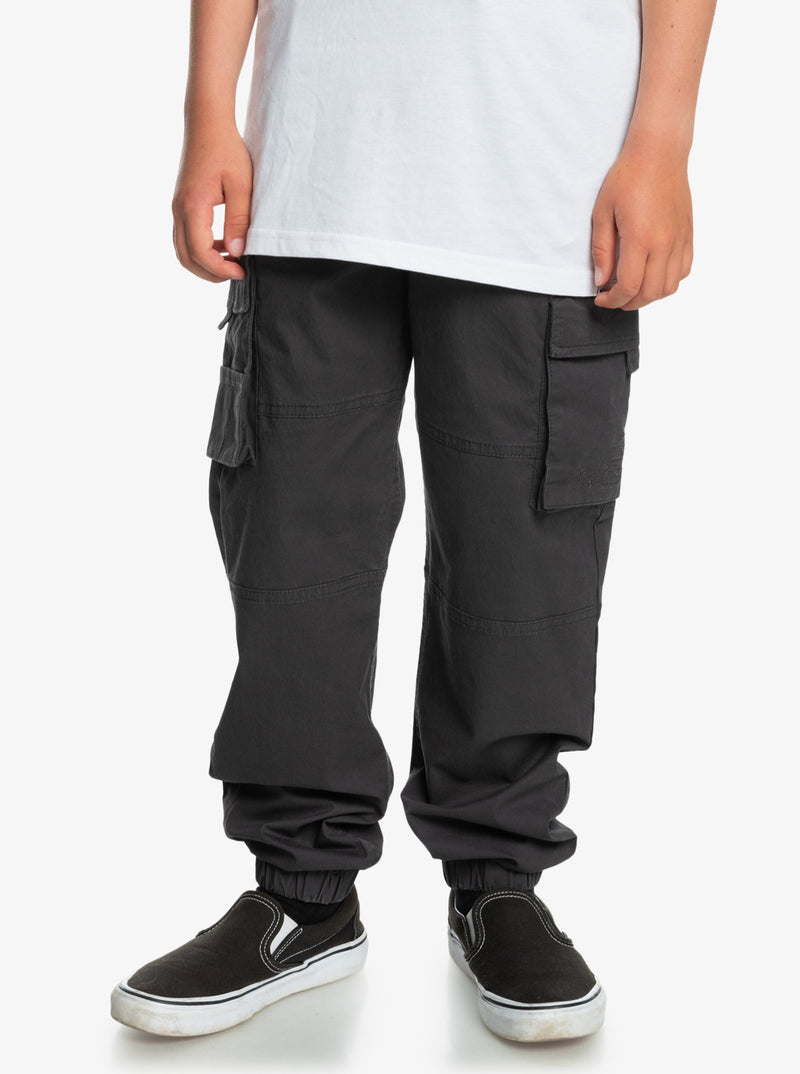 Load image into Gallery viewer, Quiksilver Kids&#39; We Get By Surf Cargo Trousers Tarmac EQBNP03124_KTA0
