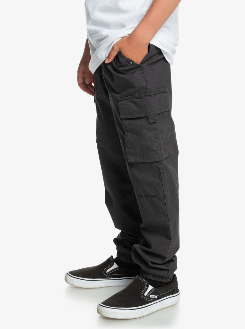 Load image into Gallery viewer, Quiksilver Kids&#39; We Get By Surf Cargo Trousers Tarmac EQBNP03124_KTA0
