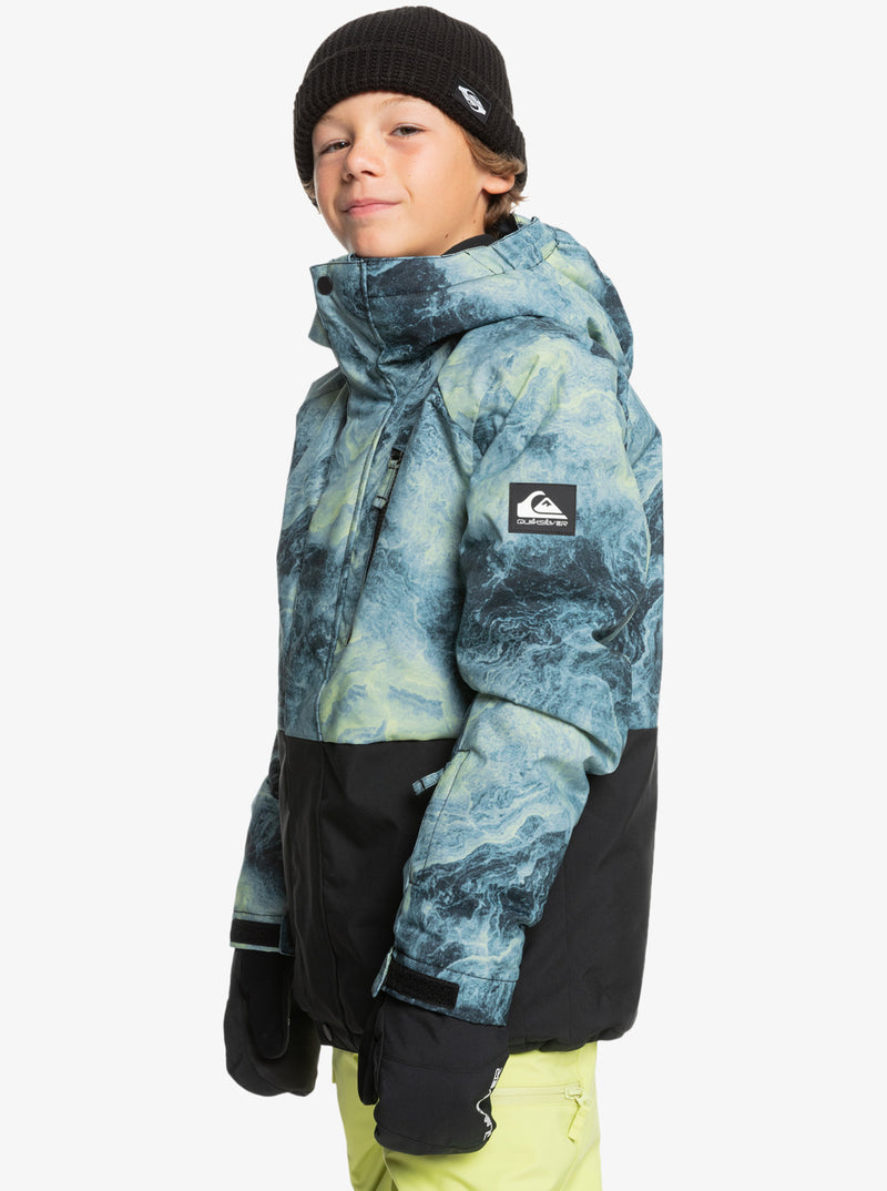 Load image into Gallery viewer, Quiksilver Kids&#39; Mission Snow Jacket (8-16) Space Stone Celery Green EQBTJ03196_GEL2
