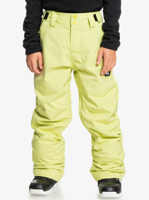 Quiksilver Kids' Estate Snow Pants (8-16) Celery Green EQBTP03055_GEL0