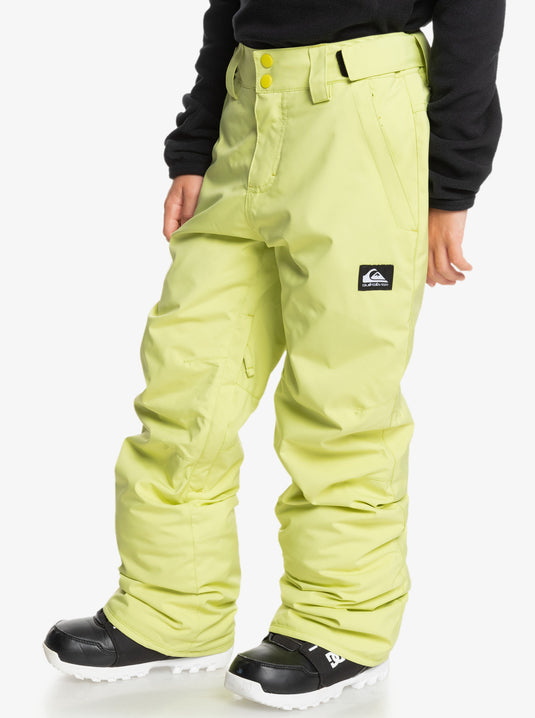 Quiksilver Kids' Estate Snow Pants (8-16) Celery Green EQBTP03055_GEL0