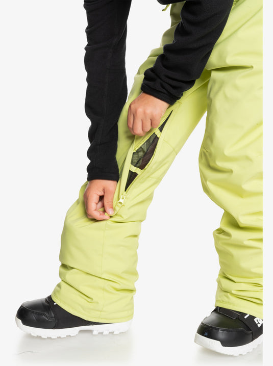 Quiksilver Kids' Estate Snow Pants (8-16) Celery Green EQBTP03055_GEL0