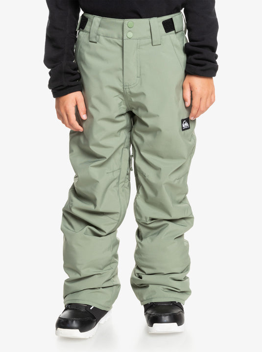 Quiksilver Kids' Estate Snow Pants (8-16) Sea Spray EQBTP03055_GLW0