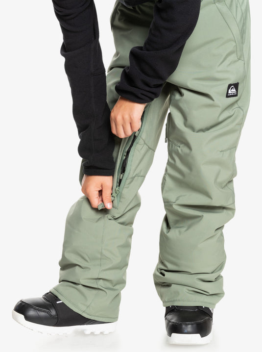 Quiksilver Kids' Estate Snow Pants (8-16) Sea Spray EQBTP03055_GLW0