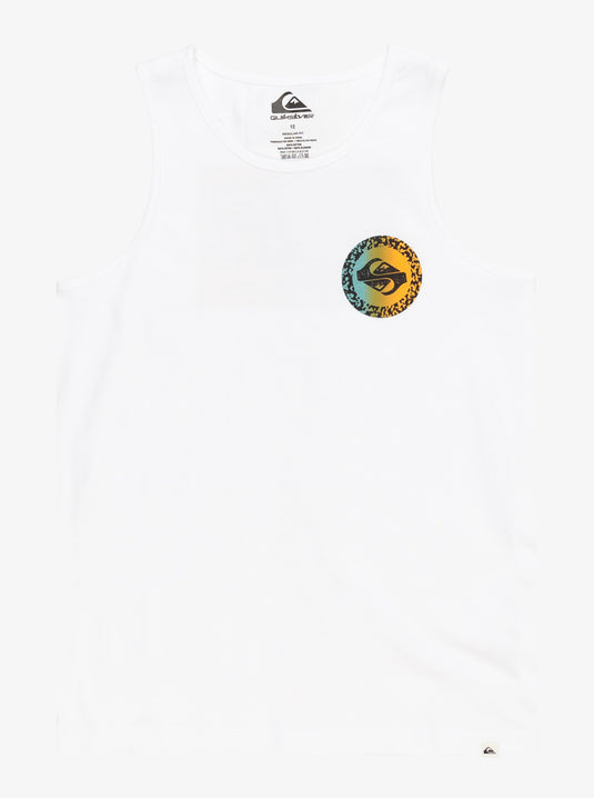 Quiksilver Youth's Long Fade Regular Vest Top (8-16) White EQBZT04723-WBB0