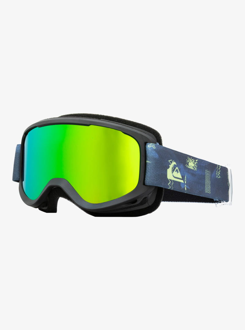 Load image into Gallery viewer, Quiksilver Kids&#39; Little Grom Snowboard Goggles Shadow Check/Green ML S3 EQKTG03004_SZC5
