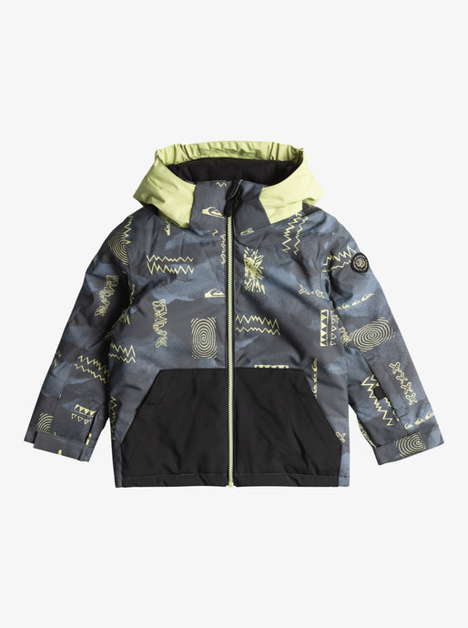 Quiksilver Kids' Little Mission Snow Jacket (2-7) Shadow Checks Flint Stone EQKTJ03024_SNA5