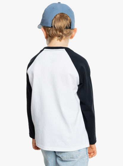 Load image into Gallery viewer, Quiksilver Kids&#39; Double Talk Long Sleeve T-shirt Black EQKZT03560-KVJ0
