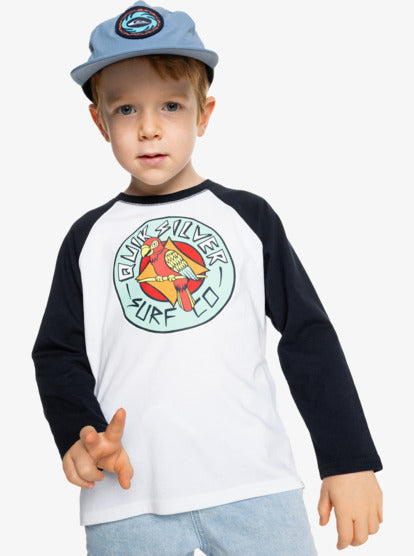 Load image into Gallery viewer, Quiksilver Kids&#39; Double Talk Long Sleeve T-shirt Black EQKZT03560-KVJ0
