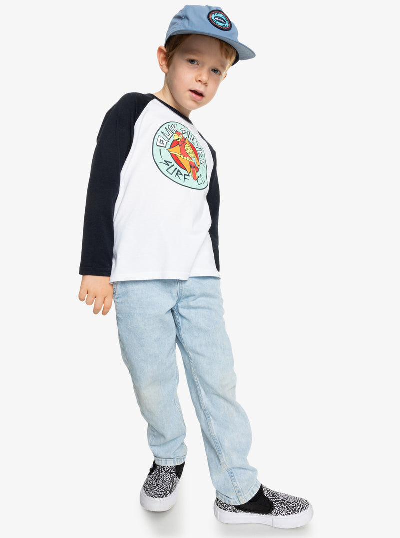 Load image into Gallery viewer, Quiksilver Kids&#39; Double Talk Long Sleeve T-shirt Black EQKZT03560-KVJ0
