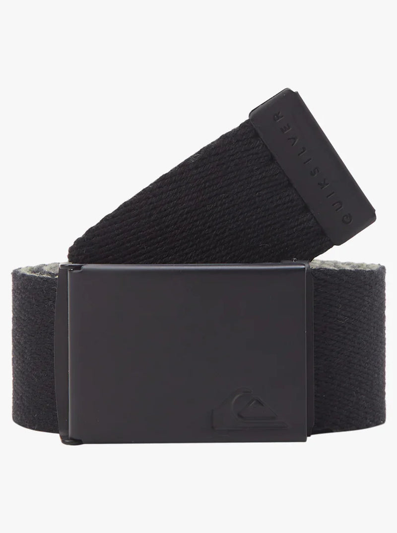 Load image into Gallery viewer, Quiksilver Men&#39;s The Jam Webbing Belt Black/Black EQYAA03912-XKKK
