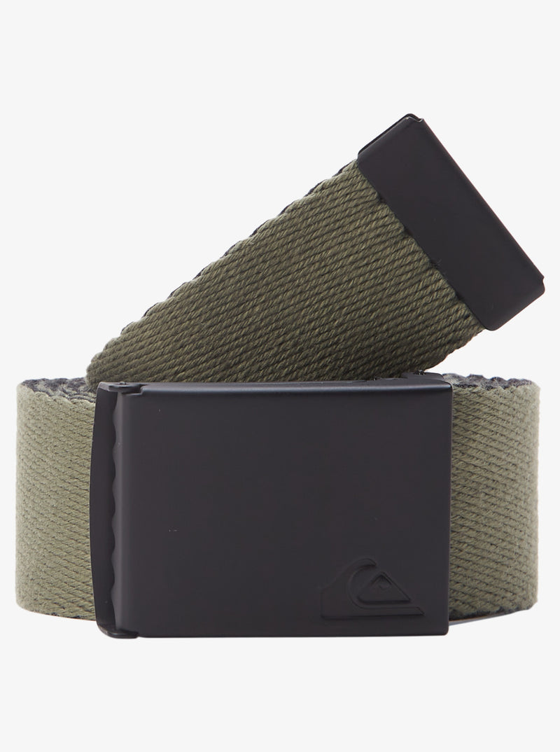 Load image into Gallery viewer, Quiksilver Men&#39;s The Jam Webbing Belt Black/Black EQYAA03912-XKKK
