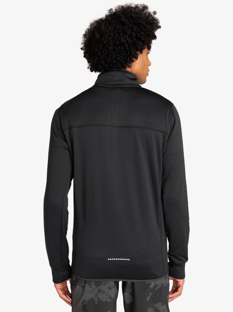 Load image into Gallery viewer, Quiksilver Men&#39;s Steep Point Half Zip Base Layer True Black EQYFT04567-KVJ0
