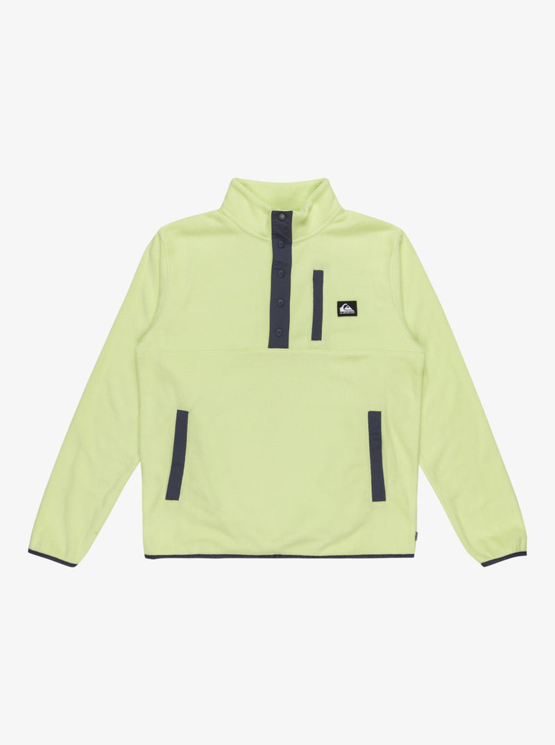 Load image into Gallery viewer, Quiksilver Men&#39;s No Destination Mock Neck Fleece Shadow Lime EQYFT04770-GCQ0
