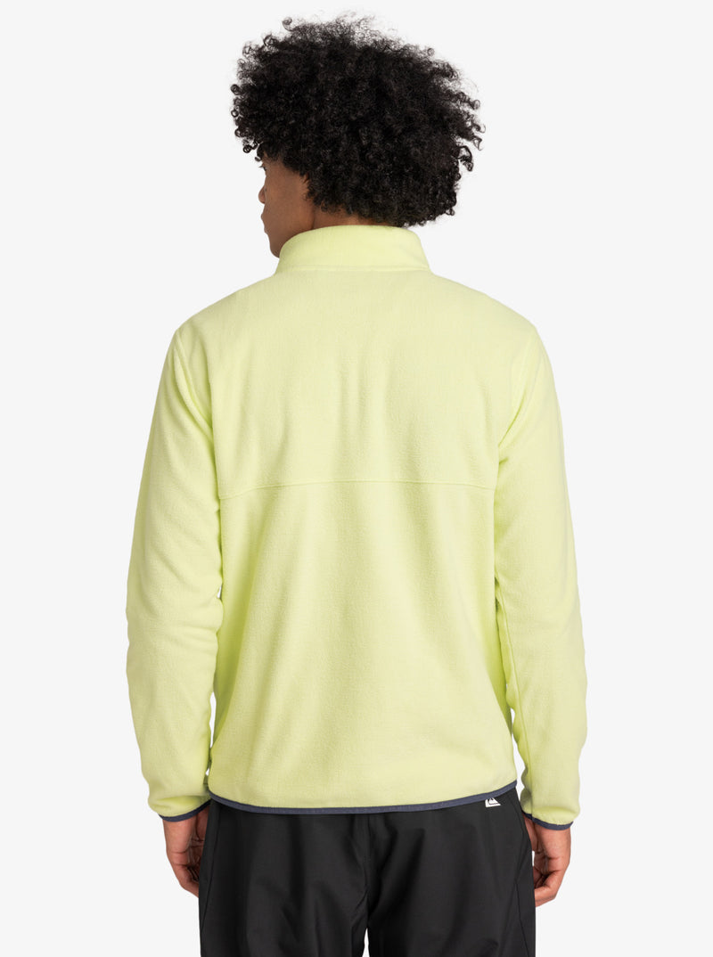 Load image into Gallery viewer, Quiksilver Men&#39;s No Destination Mock Neck Fleece Shadow Lime EQYFT04770-GCQ0
