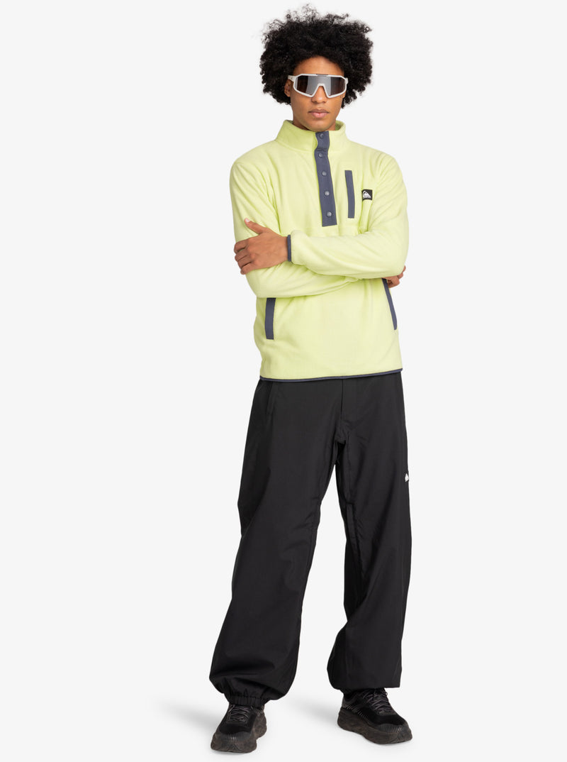 Load image into Gallery viewer, Quiksilver Men&#39;s No Destination Mock Neck Fleece Shadow Lime EQYFT04770-GCQ0
