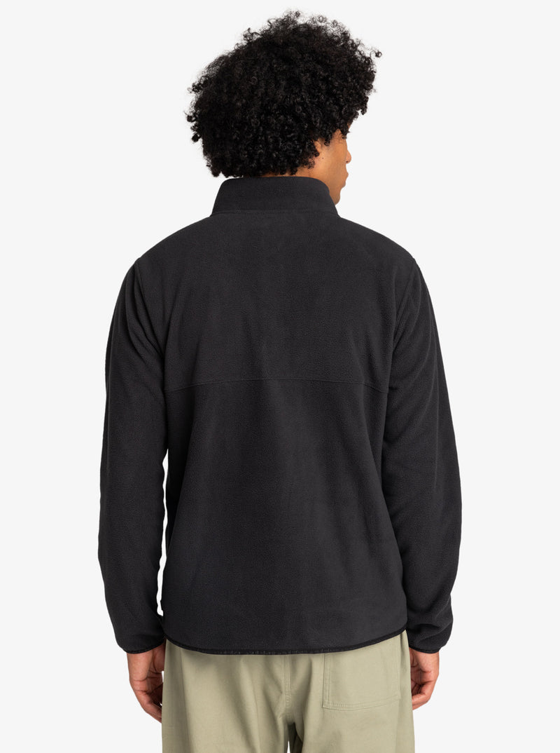 Load image into Gallery viewer, Quiksilver Men&#39;s No Destination Mock Neck Fleece Black EQYFT04770-KVD0
