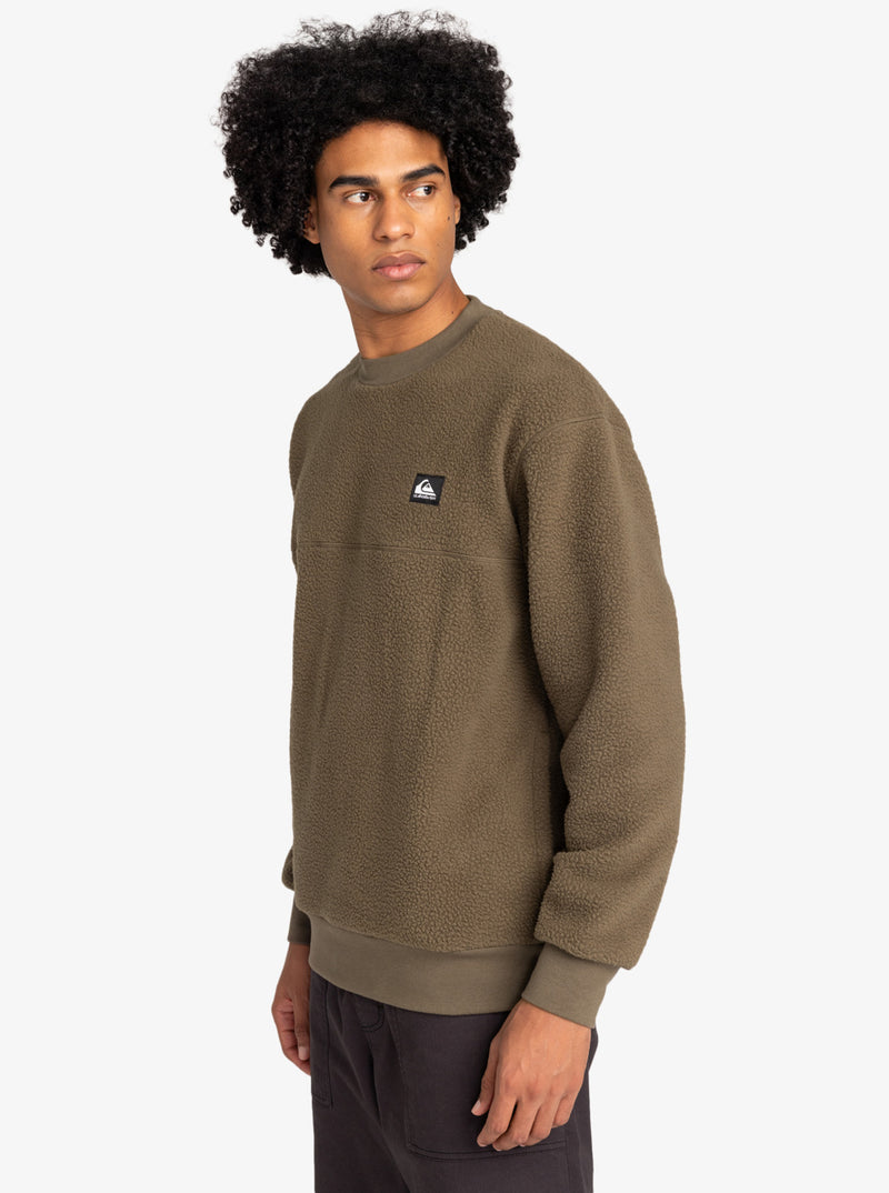 Load image into Gallery viewer, Quiksilver Men&#39;s Clean Coast Sweatshirt Canteen EQYFT04958_CQP0
