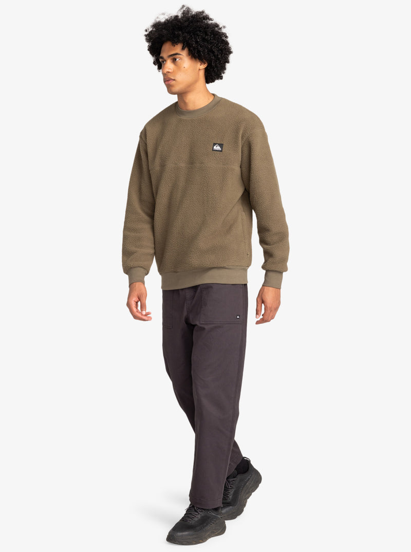 Load image into Gallery viewer, Quiksilver Men&#39;s Clean Coast Sweatshirt Canteen EQYFT04958_CQP0
