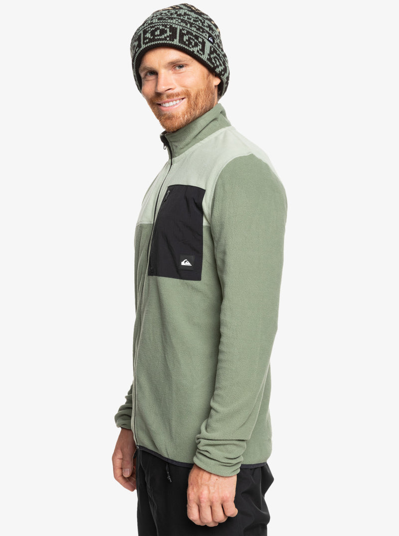 Load image into Gallery viewer, Quiksilver Men&#39;s Aker Zip Up Technical Fleece Sea Spray EQYFT04965_GLW0
