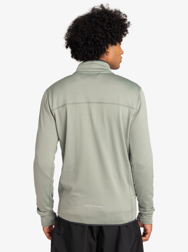 Load image into Gallery viewer, Quiksilver Men&#39;s Steep Point Zip-Up Sweatshirt Sea Spray EQYFT04969-GLW0
