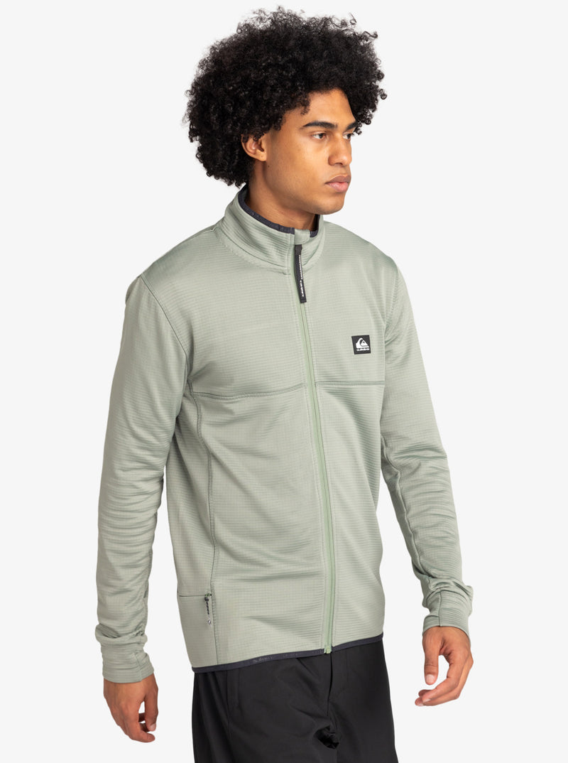 Load image into Gallery viewer, Quiksilver Men&#39;s Steep Point Zip-Up Sweatshirt Sea Spray EQYFT04969-GLW0
