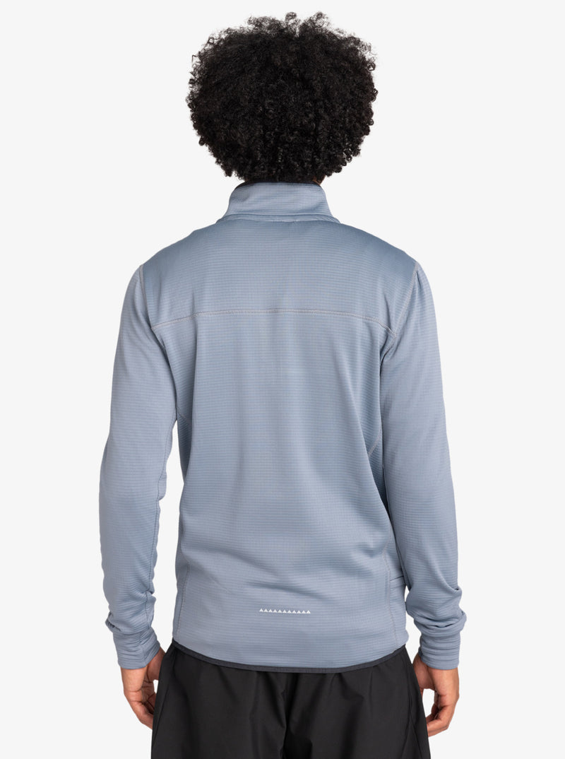 Load image into Gallery viewer, Quiksilver Men&#39;s Steep Point Zip-Up Sweatshirt Flint Stone EQYFT04969-SNA0
