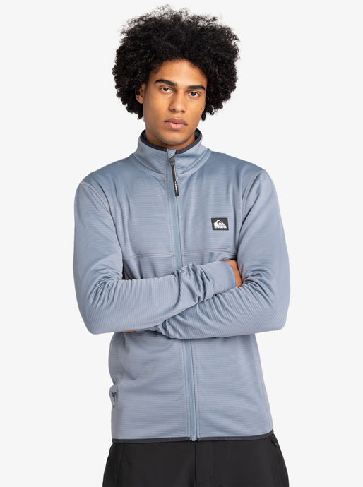 Quiksilver Men's Steep Point Zip-Up Sweatshirt Flint Stone EQYFT04969-SNA0