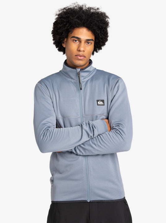 Quiksilver Men's Steep Point Zip-Up Sweatshirt Flint Stone EQYFT04969-SNA0