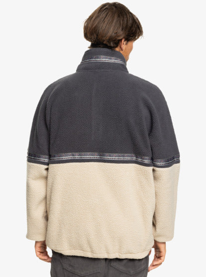 Load image into Gallery viewer, Quiksilver Men&#39;s Take Us Back Block Polar Fleece Plaza Taupe EQYFT04974_THZ0
