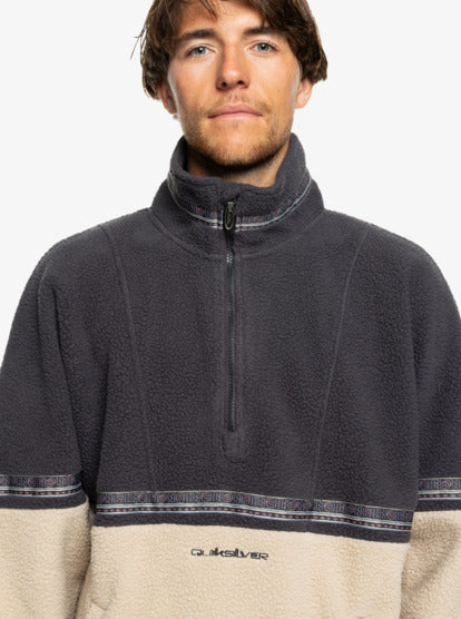 Load image into Gallery viewer, Quiksilver Men&#39;s Take Us Back Block Polar Fleece Plaza Taupe EQYFT04974_THZ0
