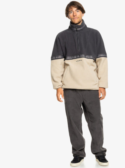 Load image into Gallery viewer, Quiksilver Men&#39;s Take Us Back Block Polar Fleece Plaza Taupe EQYFT04974_THZ0
