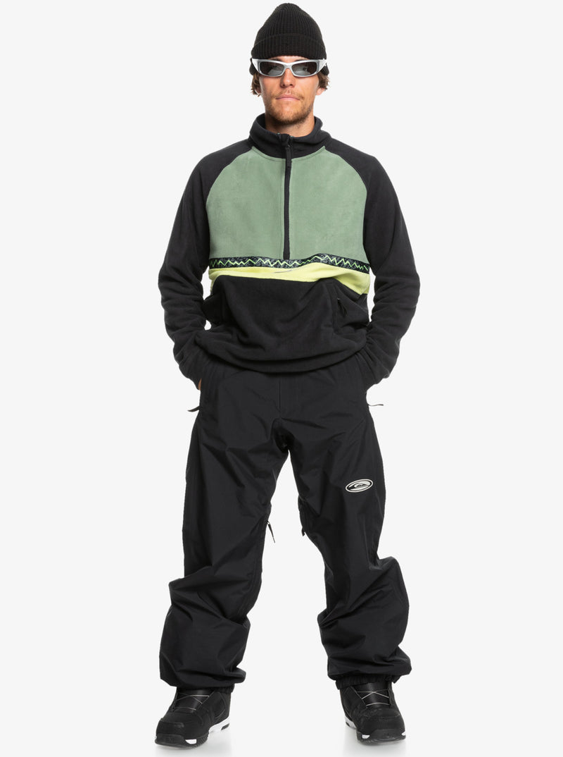 Load image into Gallery viewer, Quiksilver Men&#39;s Champagne Powder Half Zip Fleece True Black EQYFT04978_KVJ0
