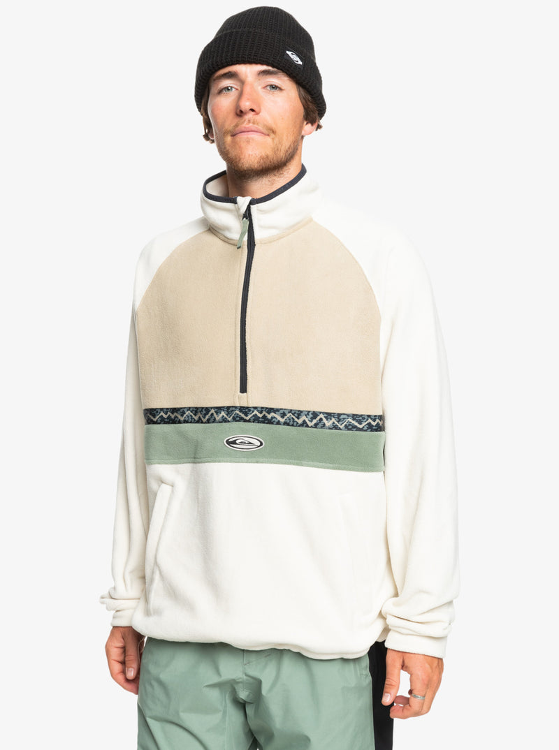 Load image into Gallery viewer, Quiksilver Men&#39;s Champagne Powder Half Zip Fleece Birch EQYFT04978_WDW0
