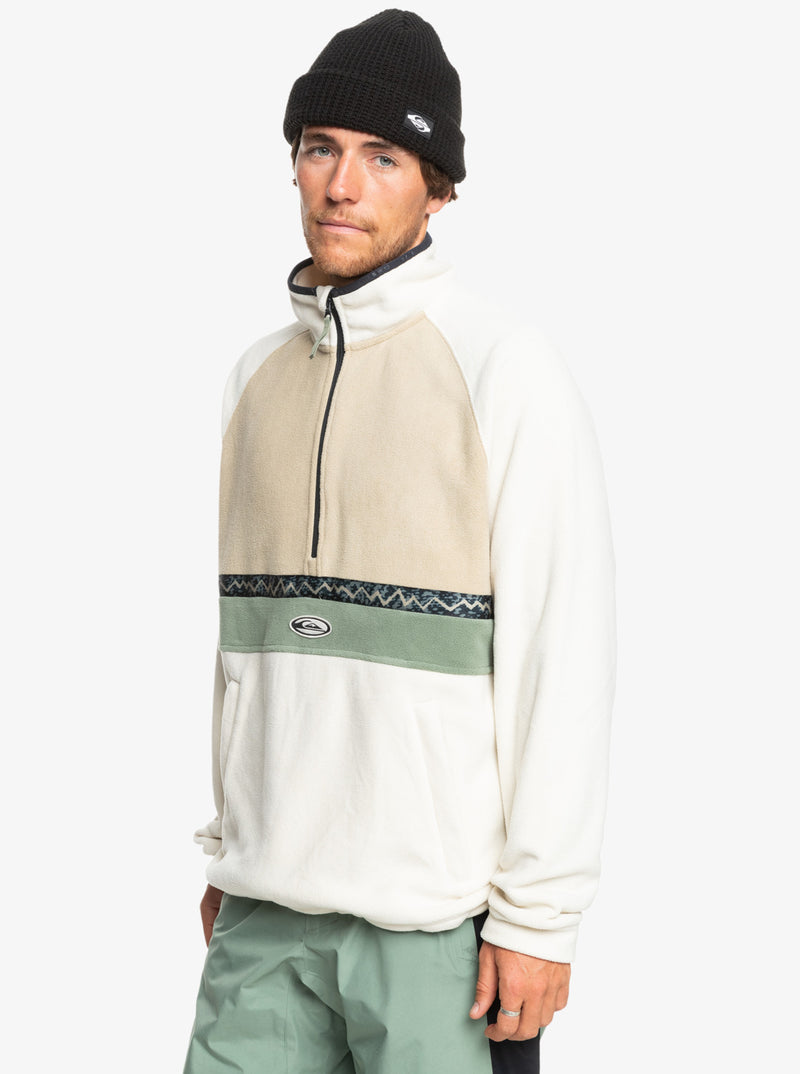 Load image into Gallery viewer, Quiksilver Men&#39;s Champagne Powder Half Zip Fleece Birch EQYFT04978_WDW0
