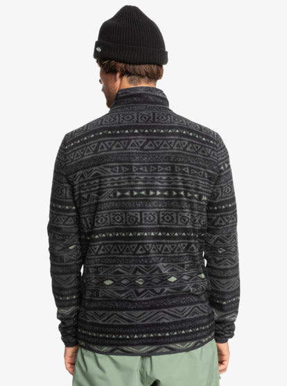 Quiksilver Men's Aker Half Zip Fleece Tribal Heritage Layer Black  EQYFT04979_KVJ8