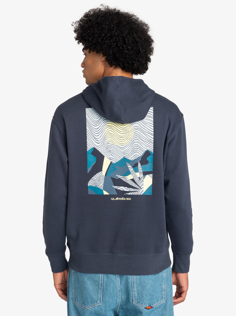 Load image into Gallery viewer, Quiksilver Men&#39;s Abstract Nature Hoodie Blue Nights EQYFT05002_BST0
