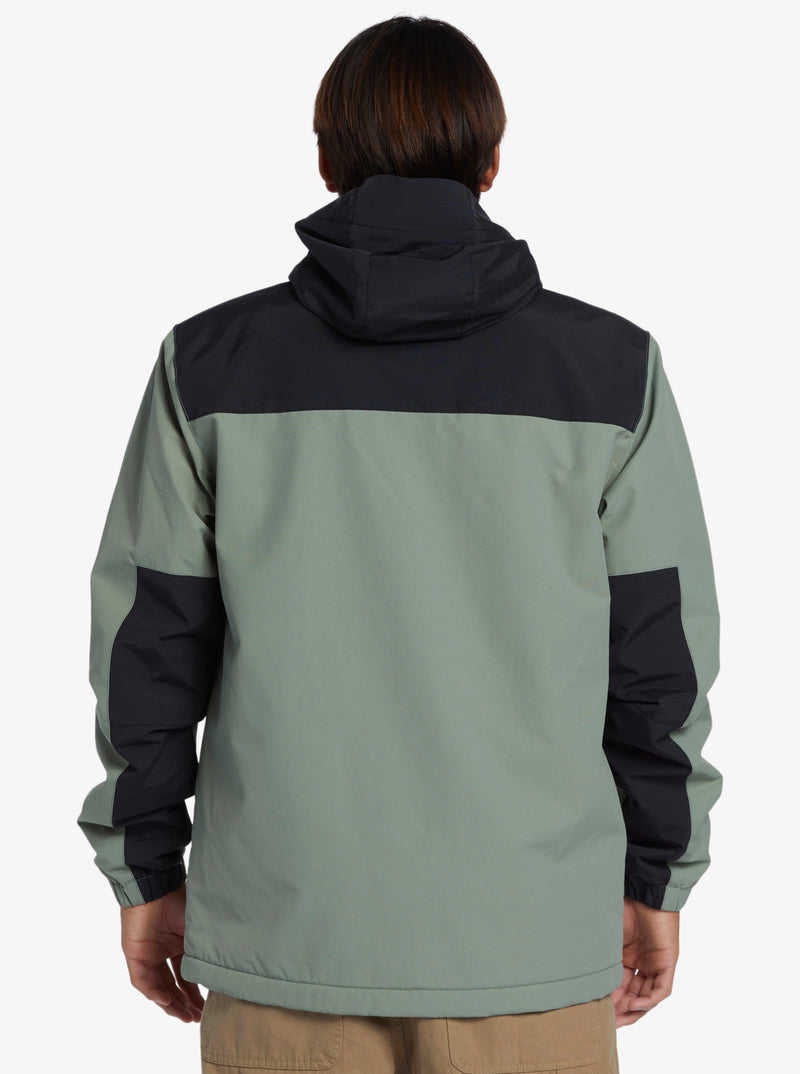 Load image into Gallery viewer, Quiksilver Men&#39;s Overcast 3K Warm Insulated Hooded Jacket Sea Spray EQYJK04063-GLW0
