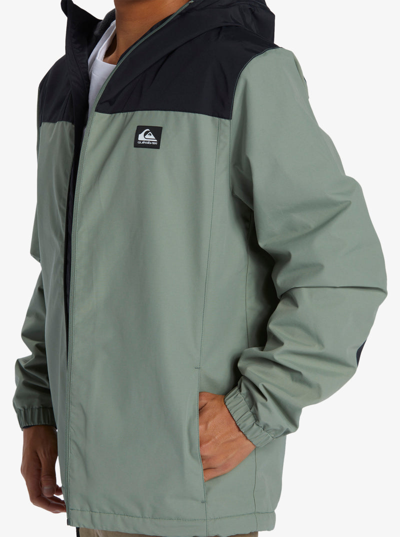 Load image into Gallery viewer, Quiksilver Men&#39;s Overcast 3K Warm Insulated Hooded Jacket Sea Spray EQYJK04063-GLW0
