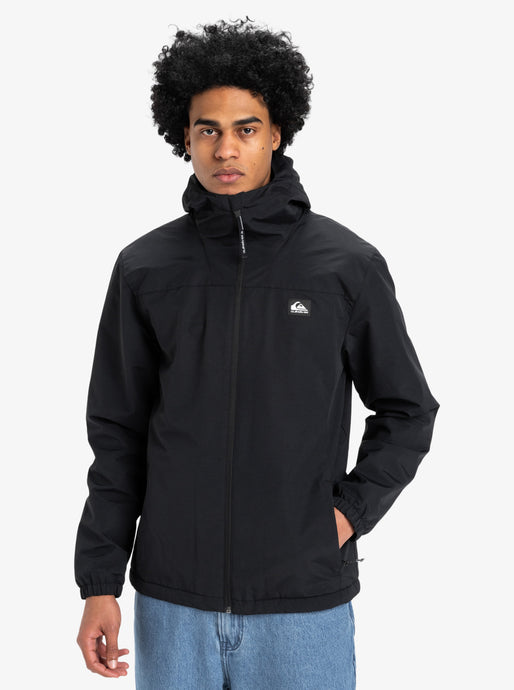 Quiksilver Men's Overcast 3K Warm Insulated Hooded Jacket Black EQYJK04063-KVJ0